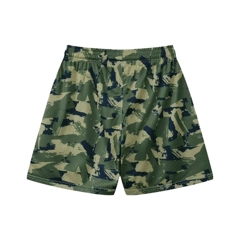 KPADB Lace Up Loose Fit Training Competition Fitness Running Basketball Shorts Unisex-5