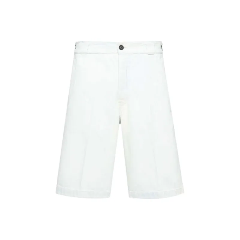 PRADA Denim Shorts Men White-0