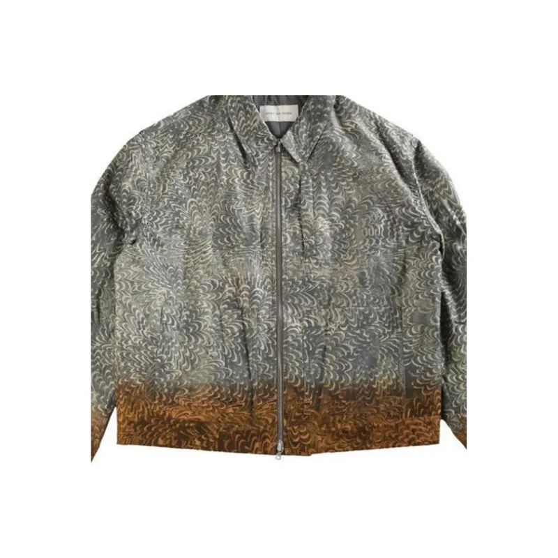 DRIES VAN NOTEN Printed Cotton Jacket-4