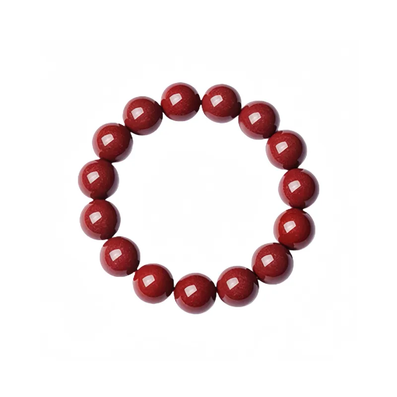 MY WORLD BEGINS AND ENDS WITH YOU Natural Cinnabar Bracelets Unisex-12