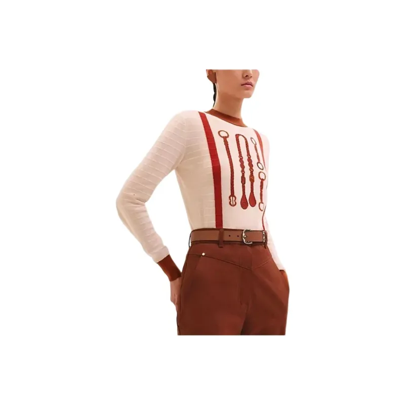 HERMES SS25 Sweater Women's Beige-0