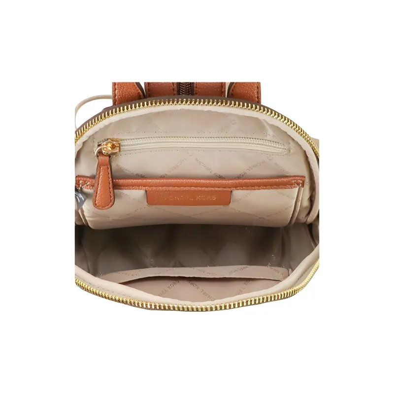 MICHAEL KORS Erin PVC Polyvinyl Chloride Backpack Women's Brown-4