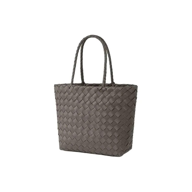 MUJI Polyethylene Handbag Women's Gray/Black/Pink-1