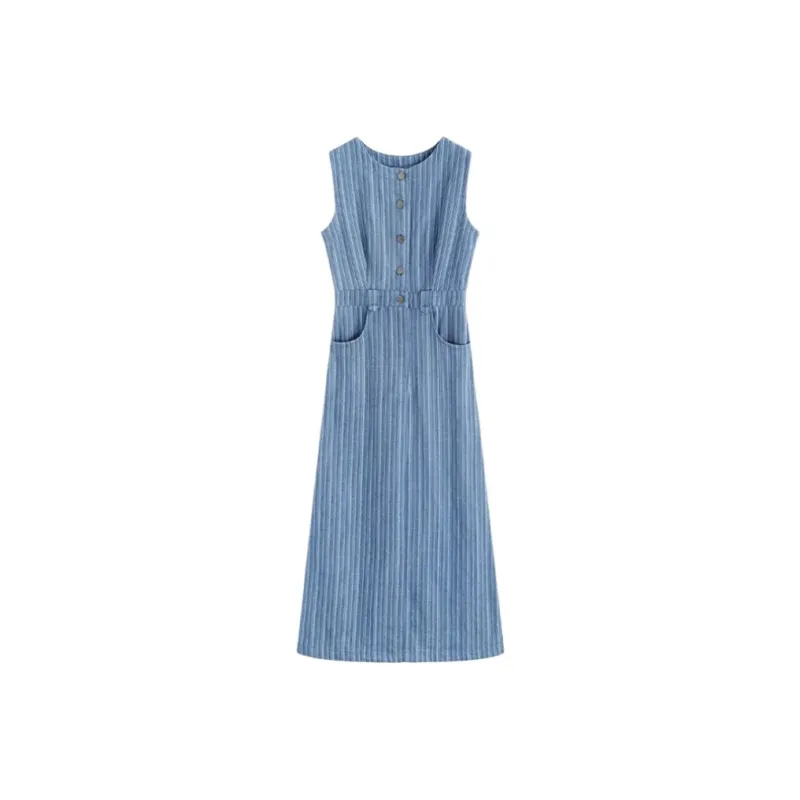 RTNH Sleeveless Dresses Women's Blue-0
