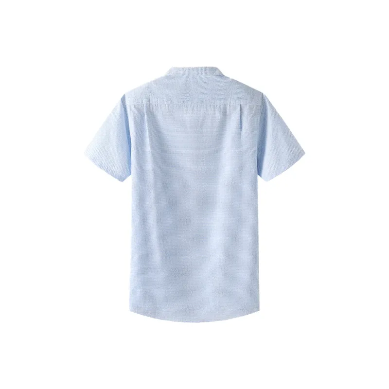 ARTSDON Shirts Men Light Blue Pattern-1