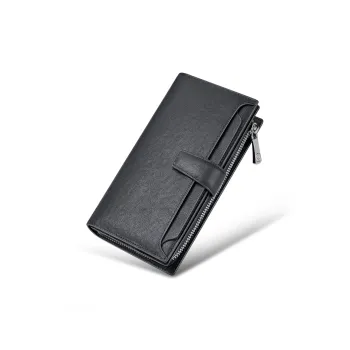 WilliamPOLO Cow Leather Wallet Men's Black/Coffee