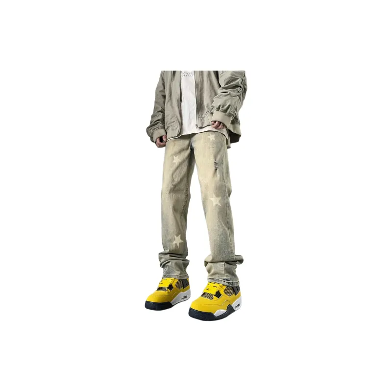 RASHOMONG Jeans Unisex Yellow Mud-0