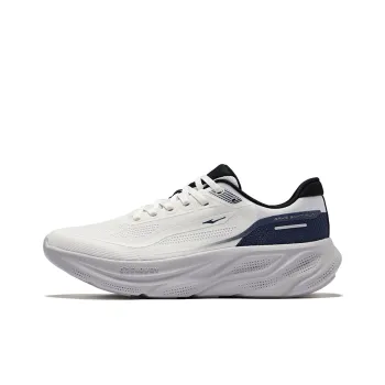 Erke Rebound And Breathable Low Top Running Shoes Men's Microcrystal White Fjord Blue