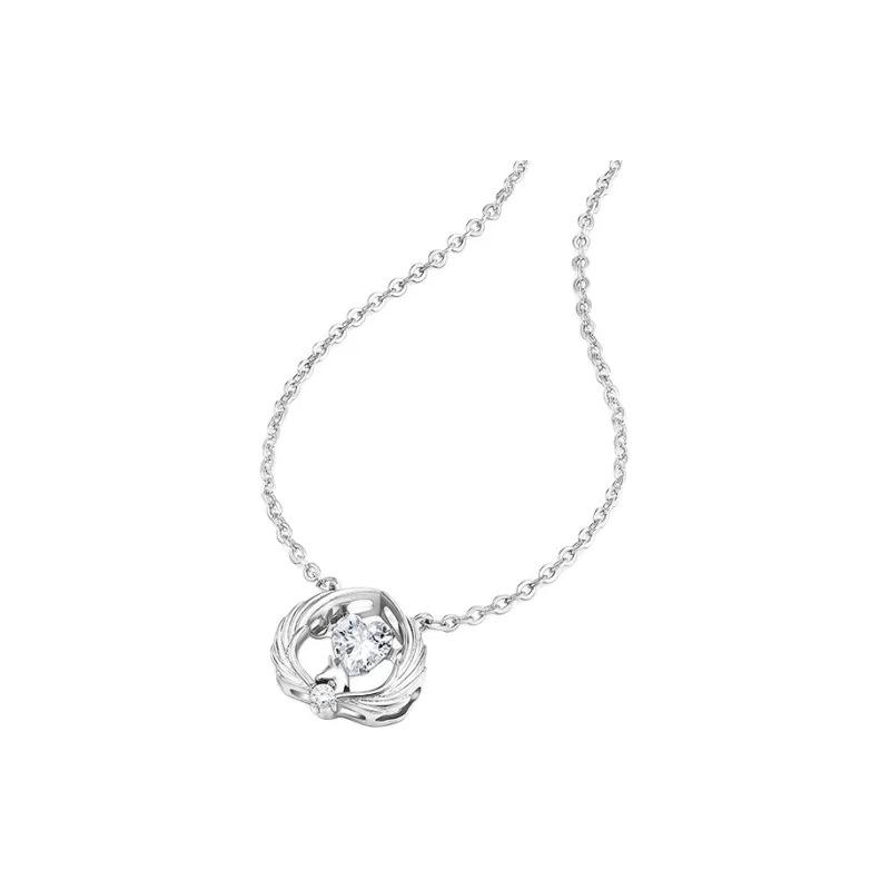 Wylyp 925 Sterling Silver Necklaces Women's Silver White, Box-1