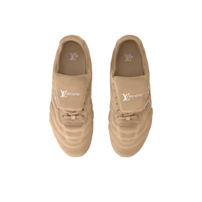 LOUIS VUITTON Footprint Soccer Low Top Casual Shoes Men's Umber-3