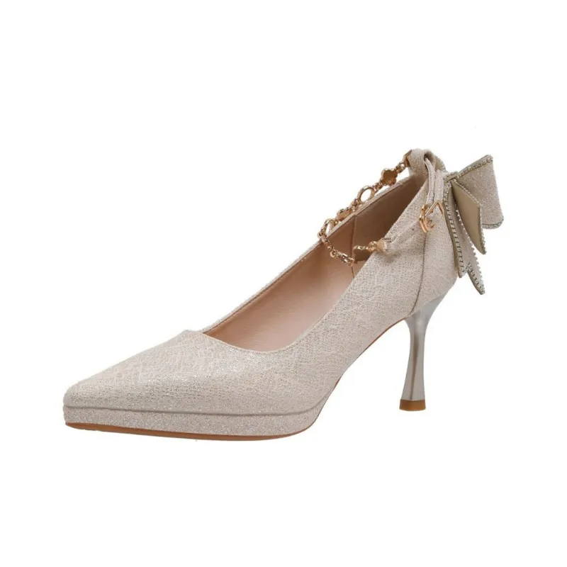 KATHRYN WILSON Slim Heel High Heels 8cm Women's Champagne-0