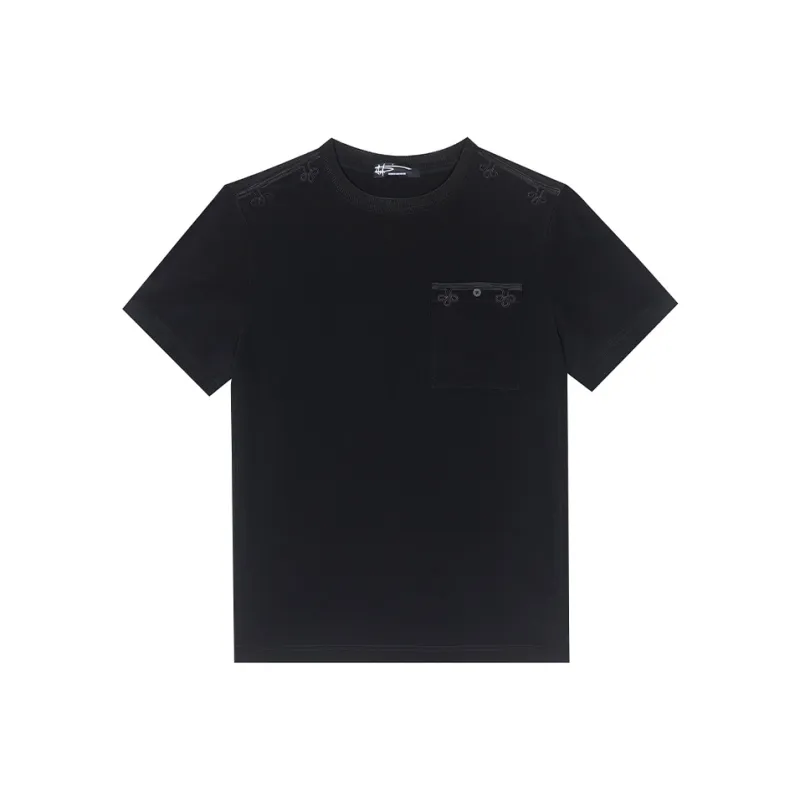 ANDREW MACKENZIE T Shirts Men Black-0