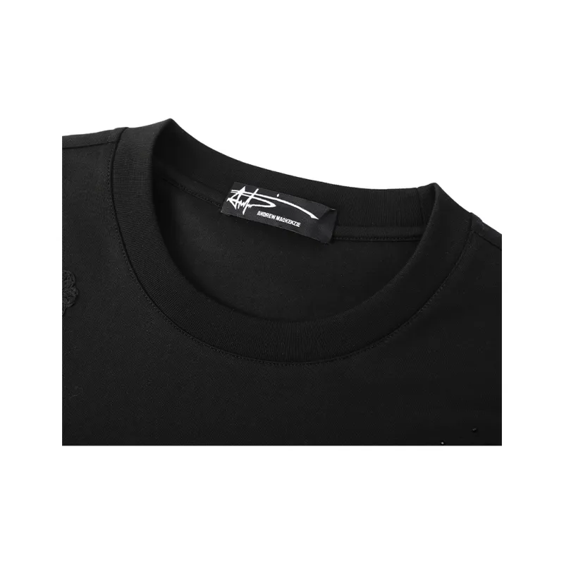 ANDREW MACKENZIE T Shirts Men Black-2