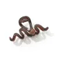 Dark Coffee Rhinestone Claw Clip
