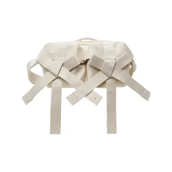 SIMONE ROCHA Satin Messenger Bag, Handbag Men's White