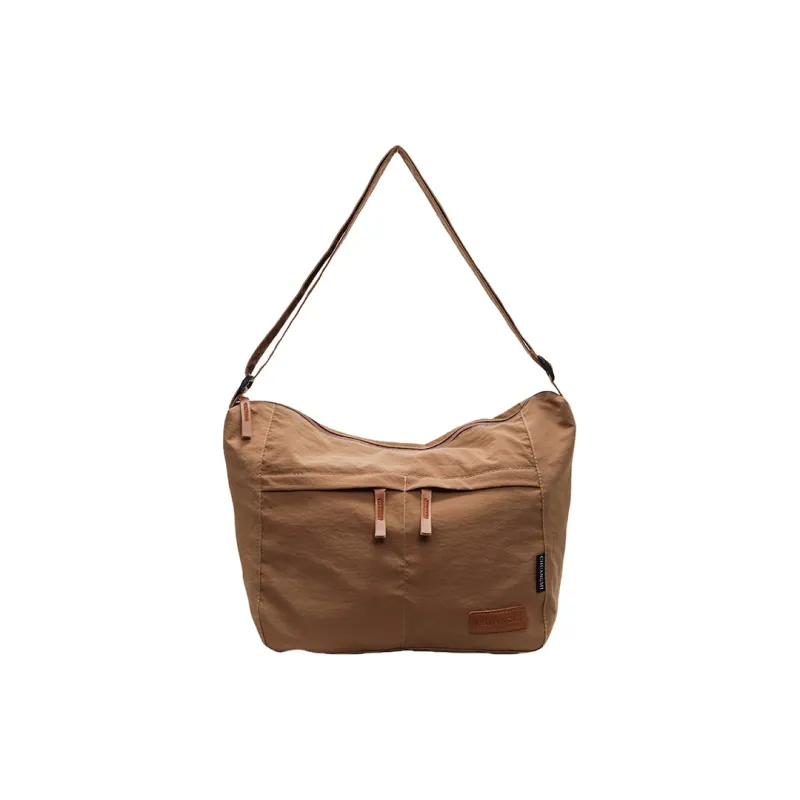 BUBM Fabric Shoulder Bag, Crossbody Bag Women's Black/Ecru/Dark Gray/Green/Khaki/Brown-24