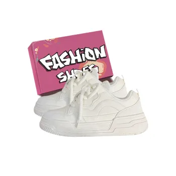 LURAD Low Top Skateboard Shoes Women's Ecru Box