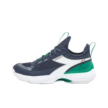 Diadora Anti Slip Wear Resistant Low Top Tennis Shoes Men's Blue