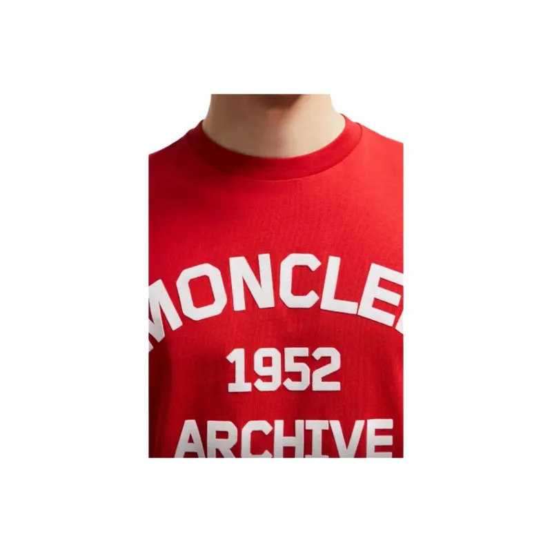 Moncler T Shirts Men Red-4