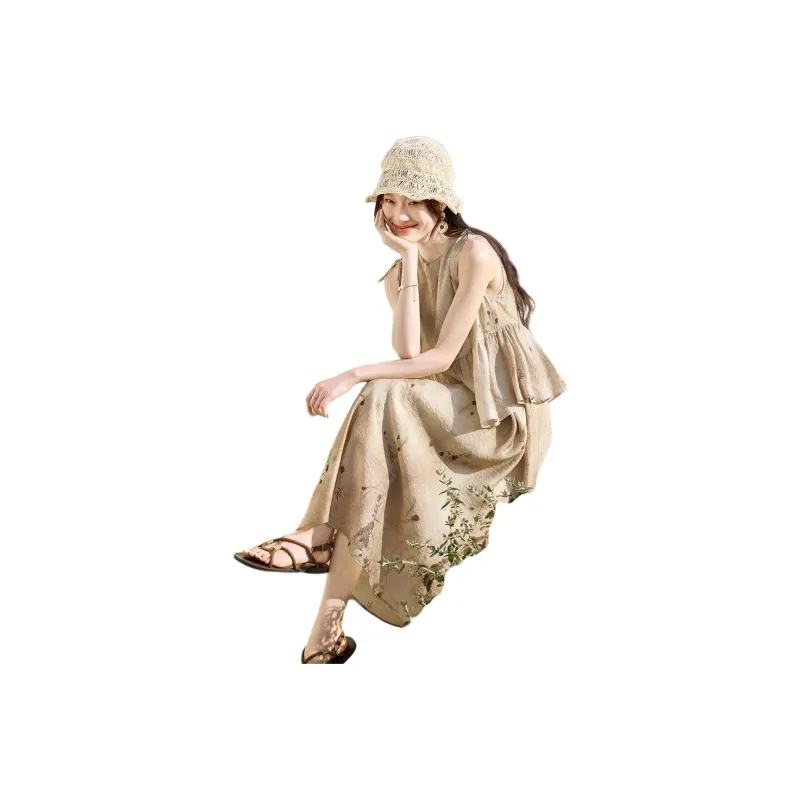 Mo Han Yi Mei Sleeveless Dress Women's-1