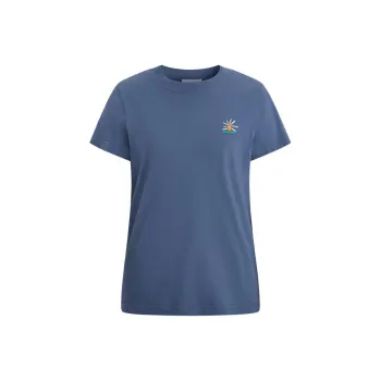 Short Sentence T Shirts Women's Blue Gray
