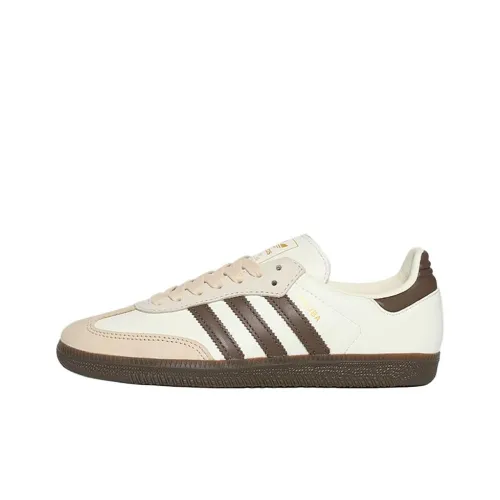 Adidas Originals SAMBA OG Wear gold And Lightweight Low Top Skateboard style Women's Ivory