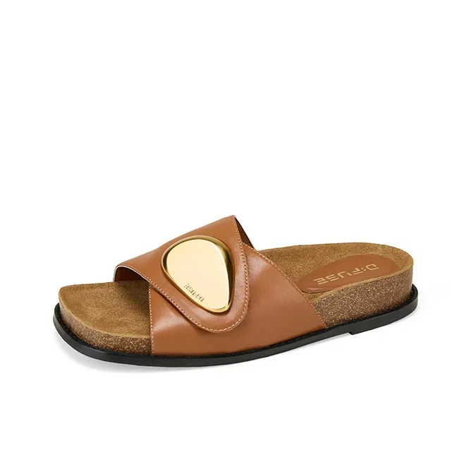 D FUSE SCANDINAVIA Rubber Sole Slip Resistant Slide Slippers Women's-1