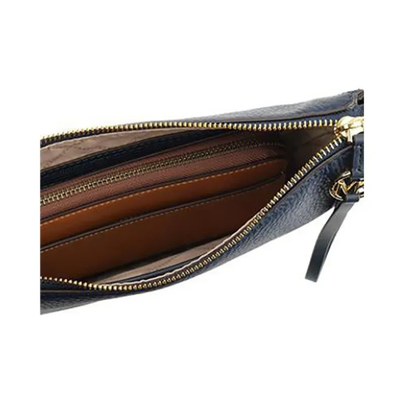 MICHAEL KORS Leather Crossbody Bag, Shoulder Bag Women's Blue-3