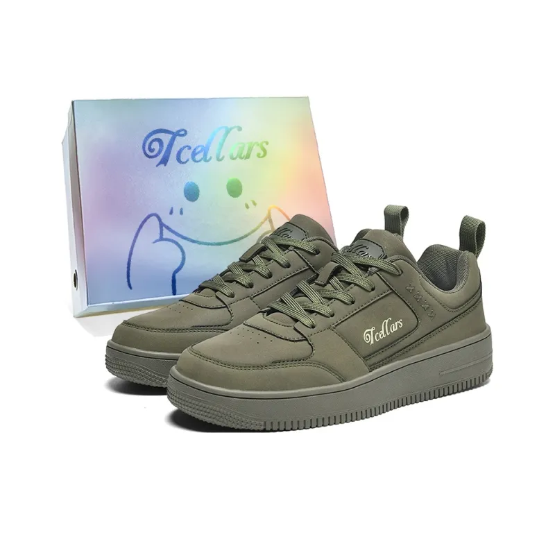 TCELLARS Skateboard Shoes Unisex Low Top White-18