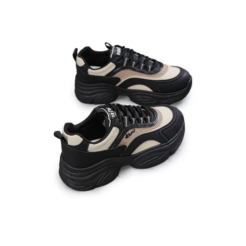 Gai Renpu Slip Resistant, Breathable, And Supportive Low Top Chunky Sneakers Women's-4