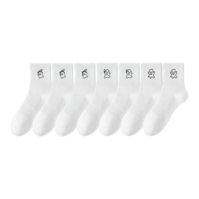 7 SEVFUN Mid Calf Socks Women's Combo Set-28