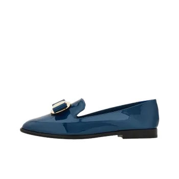 FERRAGAMO Vara Casual Single Shoes Women's Blue