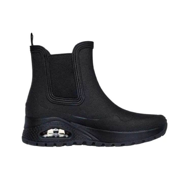 Skechers Uno Rugged Rain Boots Women's Black-1