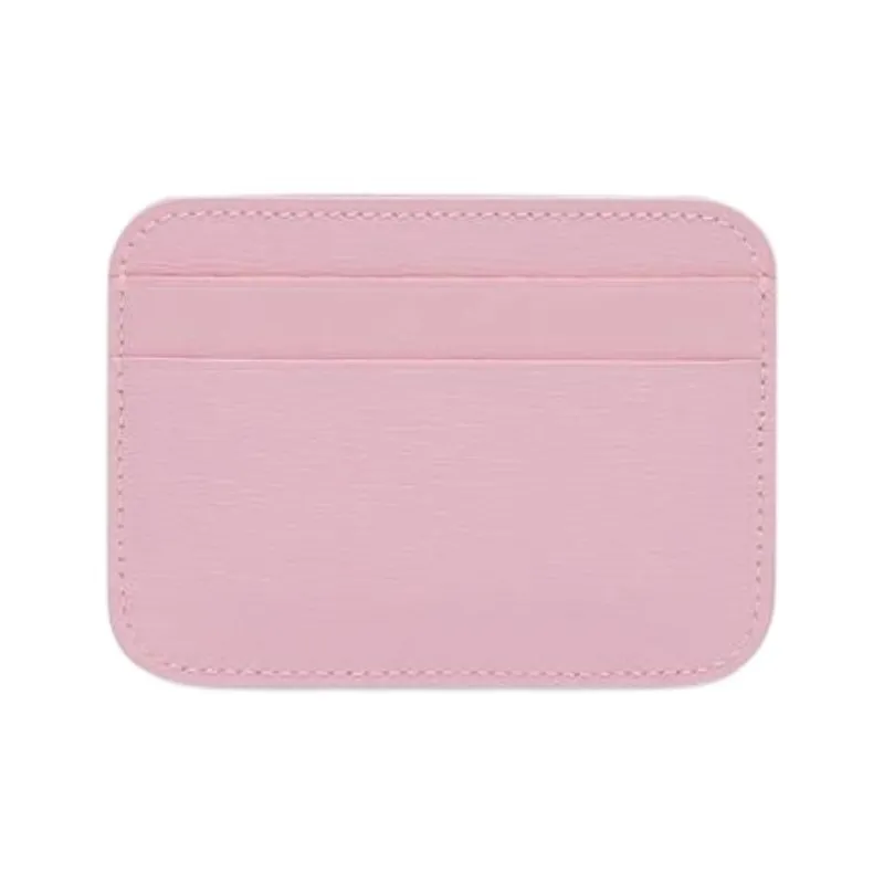 Balenciaga Calfskin Card Holder Women's Pink-1