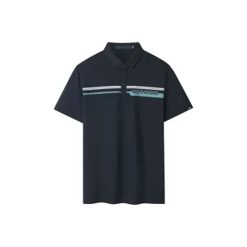 ARTSDON Polo Shirts Men Navy Blue