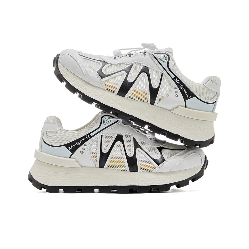 La Chapelle Low Top Chunky Sneakers Women's White-3