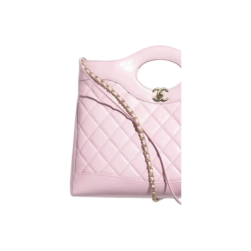 CHANEL Oil Wax Sheepskin Shoulder Bag, Crossbody Bag, Handbag Medium Size Women's Pink-2