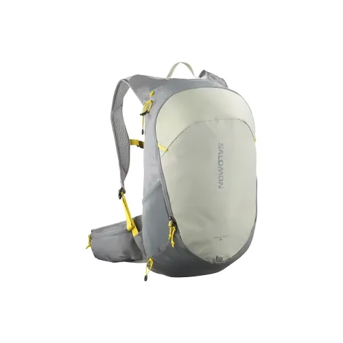 SALOMON Mountaineering Bag Outdoor Bag Polyamide 20L Gray & Green Unisex
