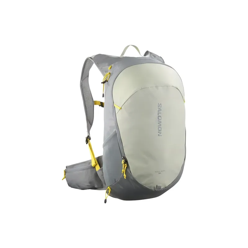 SALOMON Mountaineering Bag Outdoor Bag Nylon 20L Gray & Green Unisex-0
