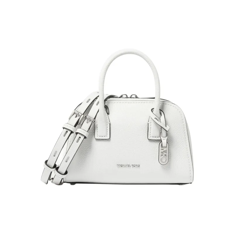 MICHAEL KORS Cow Leather Shoulder Bag, Crossbody Bag, Handbag Regular Women's Pure White-0