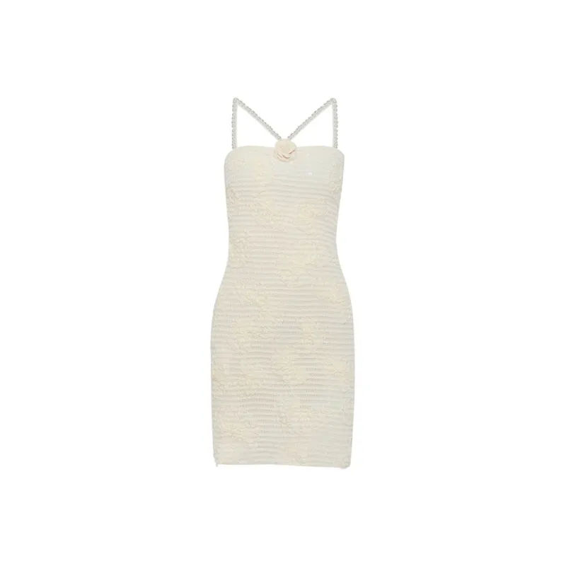 MIMI PLANGE Slip Dresses Women's Beige-0