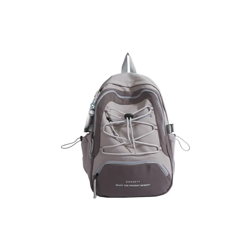 Parker Bear Nylon Fabric Backpack Unisex Multicolor-12