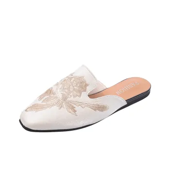 WUJI Slip Resistant Odor Resistant Closed Toe Slippers Women's
