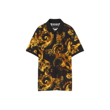 VERSACE Polo Shirts Men Black