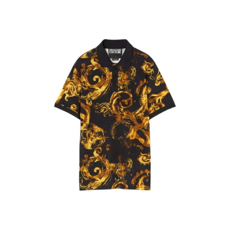 VERSACE Polo Shirts Men Black-0