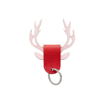HERMES Calfskin Keychain Bag Accessory Women's Red