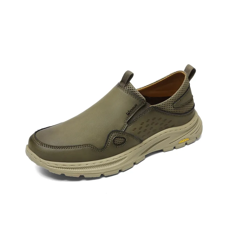 Wen Nai Casual Shoes Men's Khaki-1