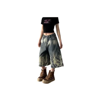 Weles Denim Shorts Unisex Blue