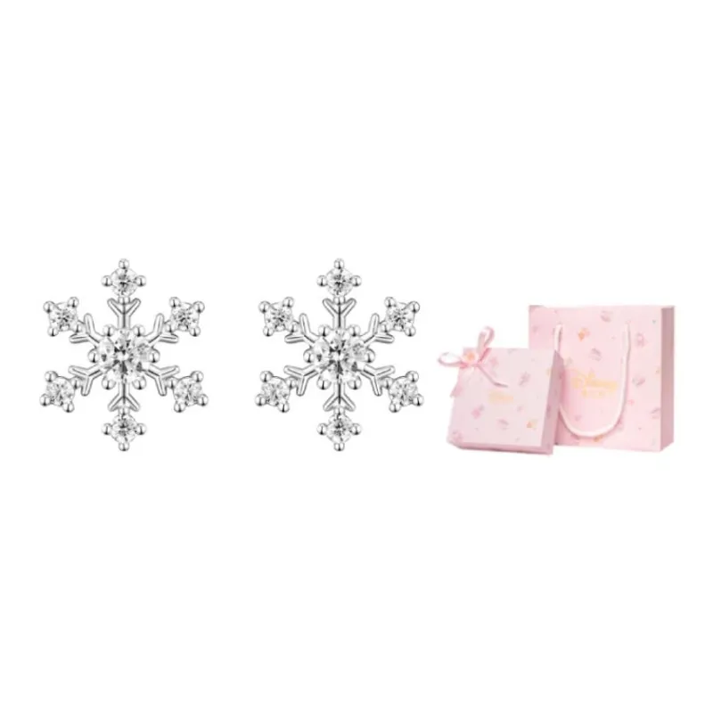 Disney Frozen Series S925 Silver Stud Earrings Women's-1