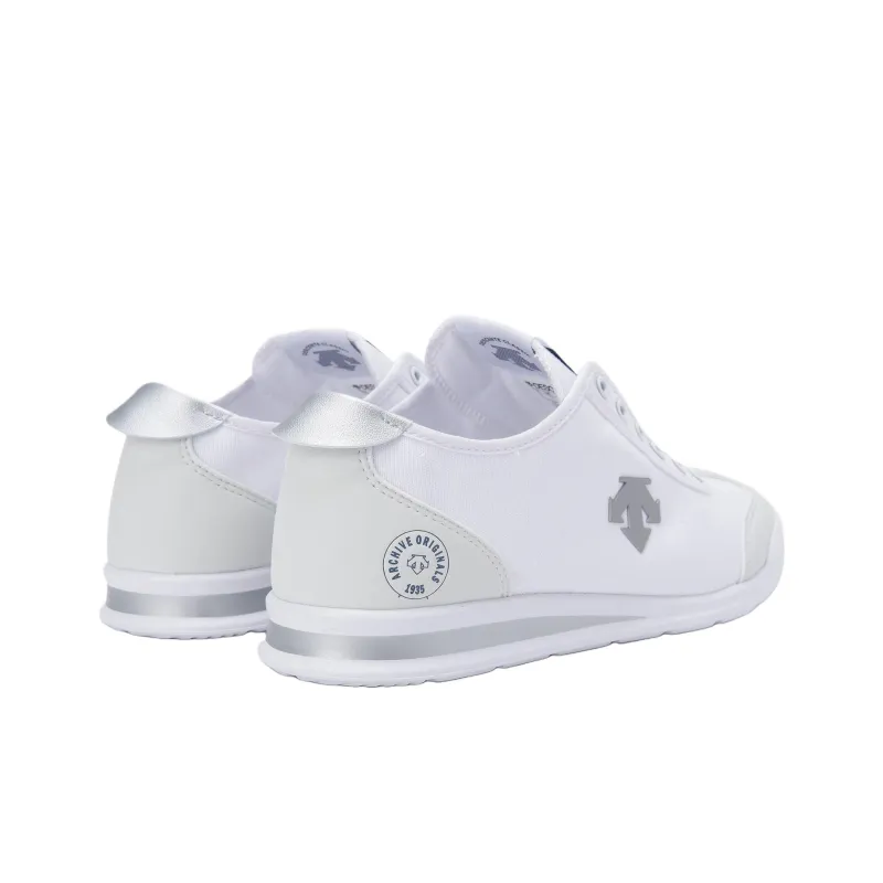 DESCENTE Crontempo Anti Slip Wear Resistant Low Top Casual Shoes Unisex White Gray-3